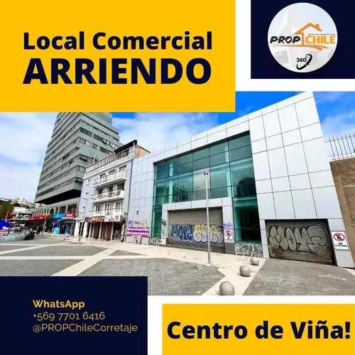 Gran Local Comercial En Arriendo Viña Del Mar