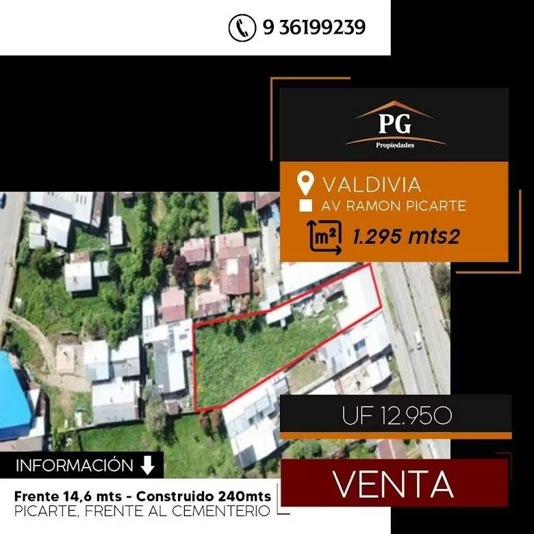 TERRENO EN PICARTE FRENTE A CEMENTERIO GRAL